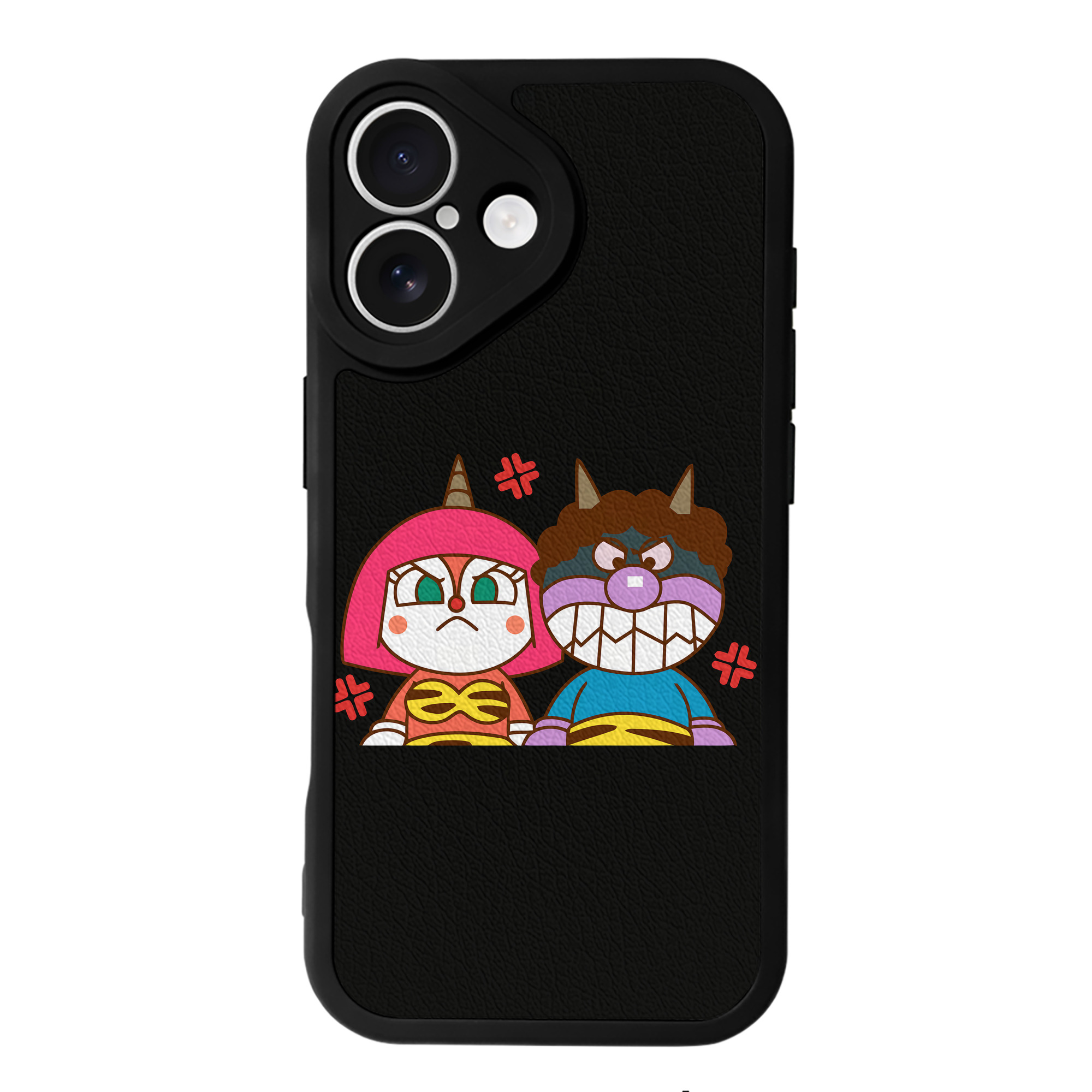 （画像用） アンパンマン Anpanman 【iPhone 16シリーズ対応】シリコンスマホケース（レザー調） 材質：シリコン